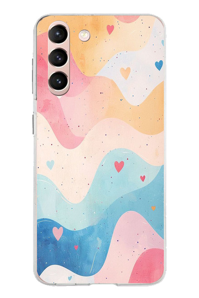 TechTree حافظة سيليكون متوافقة مع هاتف سامسونج جالاكسي S21 ذات ألوان باستيل و...