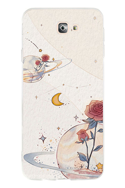 TechTree حافظة سيليكون متوافقة مع هاتف سامسونج جالاكسي J7 برايم، بتصميم كوكب ...