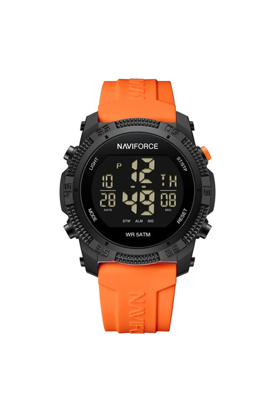 Naviforce Men's Watch Sport Digital Army Style Military Casual Fashion Orange