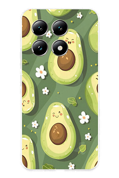 TechTree حافظة سيليكون متوافقة مع هاتف Xiaomi Mi 14T باللون الأخضر اللطيف وال...