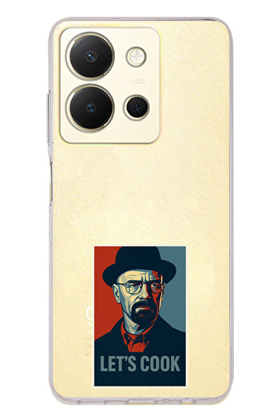 TechTree حافظة سيليكون متوافقة مع هاتف Vivo Y36 Lets Cook Banner مطبوع