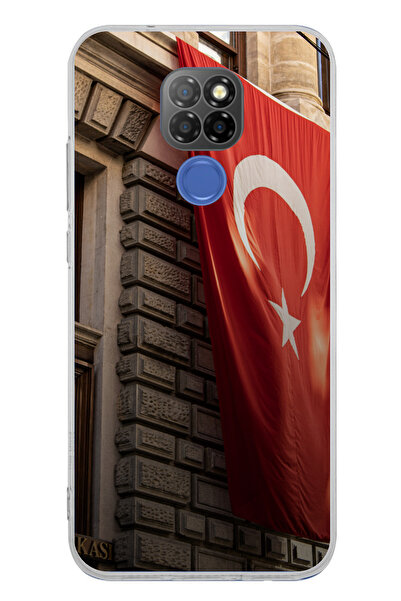 TechTree حافظة سيليكون متوافقة مع جهاز جنرال موبايل GM 20 بعلم تركيا مطبوع