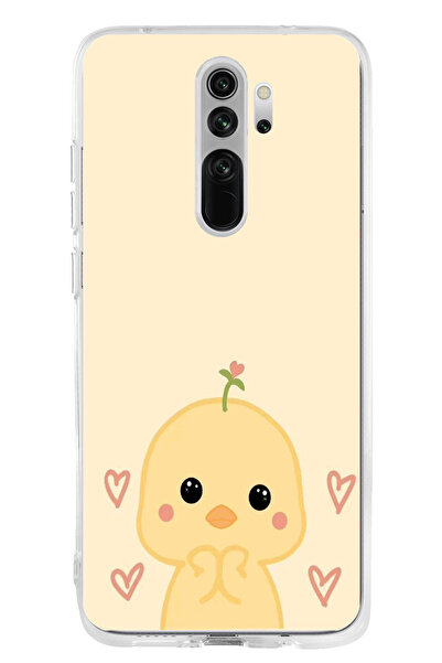 TechTree Redmi Note 8 Pro Compatible Cute Chick and Heart Patterned Printed S...
