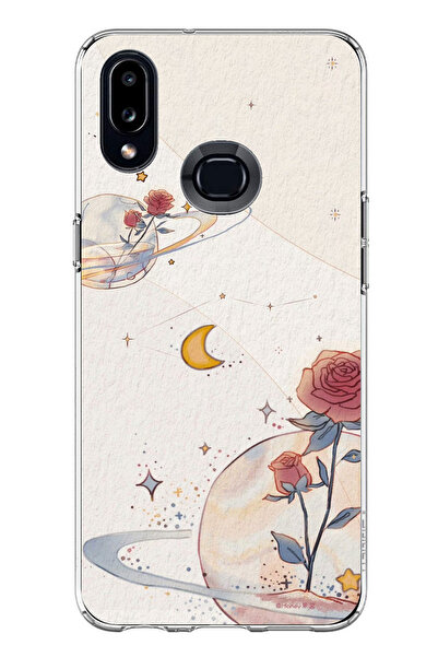 TechTree حافظة سيليكون متوافقة مع هاتف سامسونج جالاكسي A10S، بتصميم كوكب ونجم...