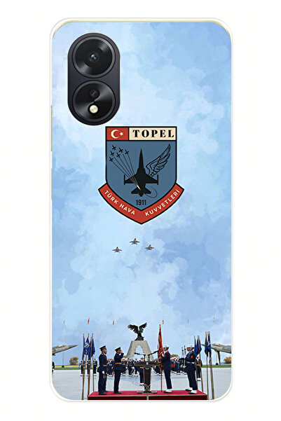 TechTree حافظة سيليكون متوافقة مع القوات الجوية التركية مطبوع لهاتف اوبو A38