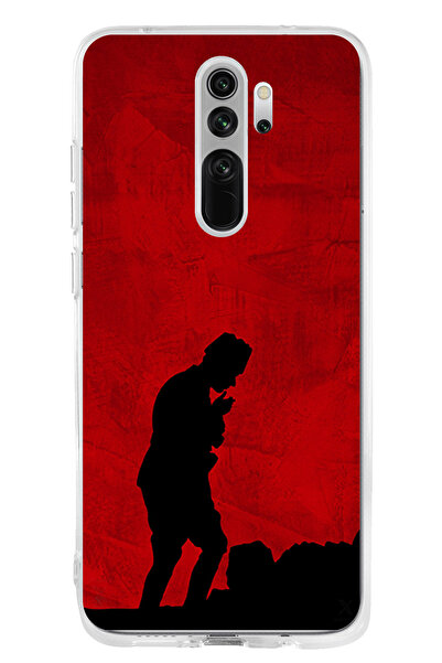 TechTree حافظة سيليكون أتاتورك مطبوع متوافقة مع هاتف Redmi Note 8 Pro مع تفاص...