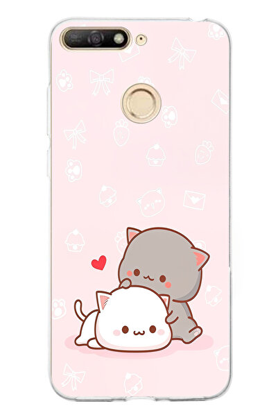 TechTree حافظة سيليكون لهاتف هواوي Y6 2018 - متوافقة مع Honor 7A، لطيفة وريمو...