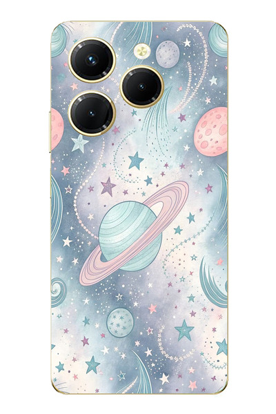 TechTree حافظة سيليكون ناعمة متوافقة مع Infinix Hot 40-40 PRO مطبوع