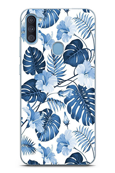 TechTree حافظة سيليكون مطبوع متوافقة مع هاتف سامسونج جالاكسي A11-M11 بنمط أور...