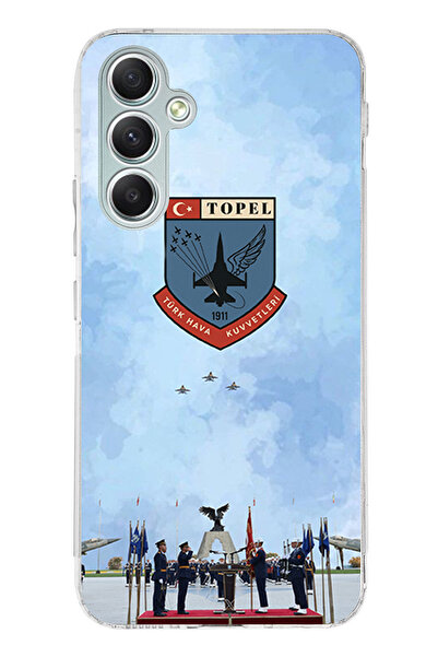 TechTree Samsung Galaxy A34 Compatible Turkish Air Force Printed Silicone Case