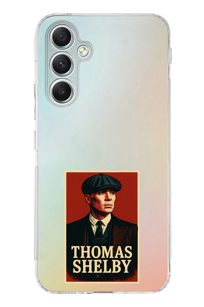 TechTree Samsung Galaxy A34 Compatible Thomas Shelby Banner Printed Silicone Case