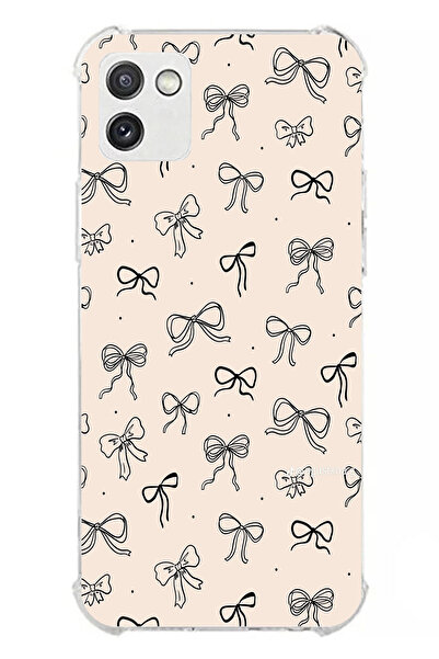 TechTree حافظة سيليكون متوافقة مع هاتف سامسونج جالاكسي A03 باللون الأسود ونمط...