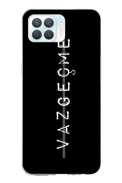 TechTree حافظة سيليكون متوافقة مع هاتف OPPO Reno 4 Lite مكتوب عليها مطبوع