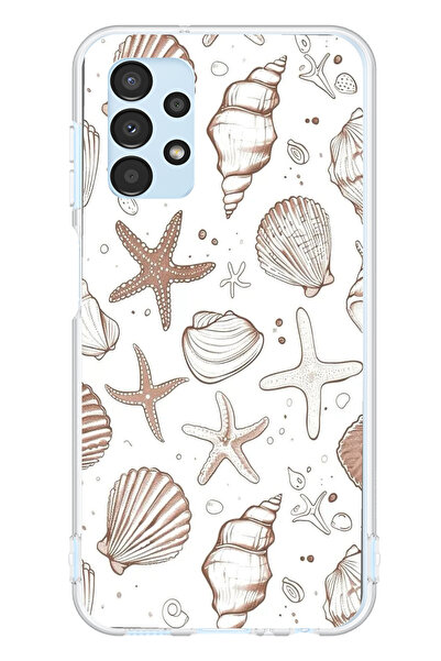 TechTree حافظة سيليكون مطبوع متوافقة مع هاتف سامسونج جالاكسي A13 باللون البني...