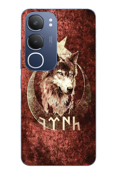 TechTree حافظة سيليكون مطبوع متوافقة مع Vivo Y19s مع كتابة جوك ترك ونقش بوزكويرت