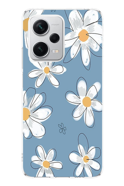 TechTree حافظة سيليكون متوافقة مع هاتف Redmi Note 12 PRO PLUS باللون الأزرق د...