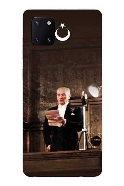 TechTree حافظة سيليكون متوافقة مع هاتف سامسونج جالاكسي نوت 10 لايت، من خطاب أ...