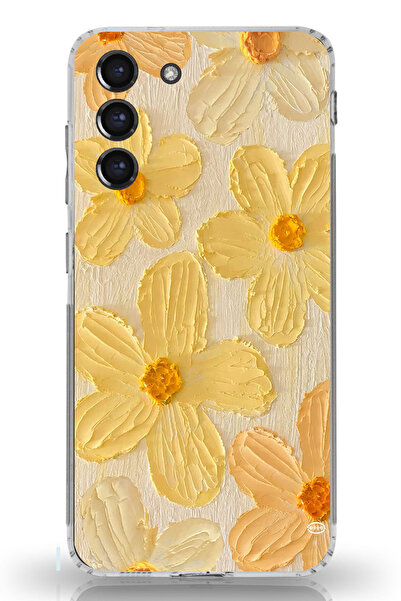 TechTree حافظة سيليكون متوافقة مع هاتف سامسونج جالاكسي S21 FE بلمسة الشمس الص...