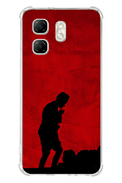 TechTree Infinix Hot 50i - حافظة سيليكون أتاتورك مطبوع متوافقة مع Smart 9 مع ...