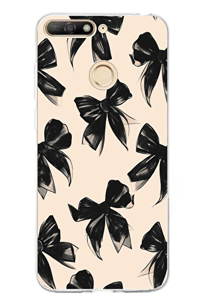 TechTree حافظة سيليكون لهاتف هواوي Y6 2018 - Honor 7A متوافقة مع شريط فيونكة ...