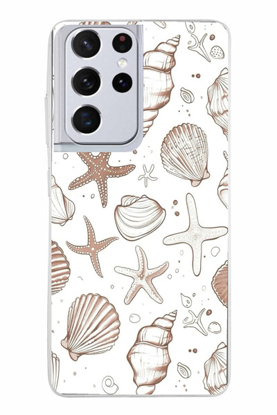 TechTree حافظة سيليكون مطبوع متوافقة مع هاتف سامسونج جالاكسي S21 ULTRA باللون...