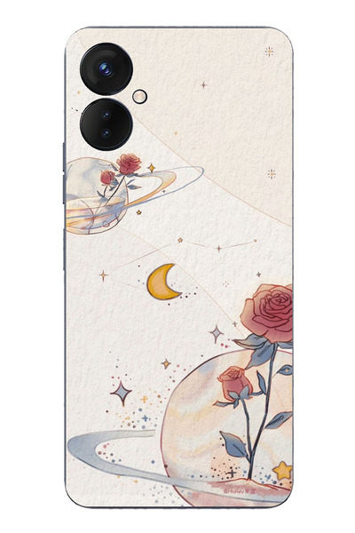 TechTree حافظة سيليكون متوافقة مع هاتف Tecno Spark 9 Pro، Planet and Star and...