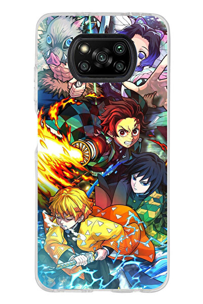 TechTree Poco X3-X3 Pro-Nfc Compatible Demon Slayer:Kimetsu No Yaiba B Printe...