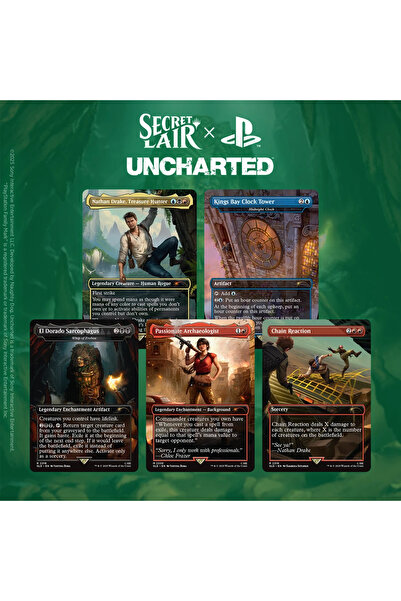 Wizards of the Coast MTG Secret Lair x PlayStation Uncharted fără folie