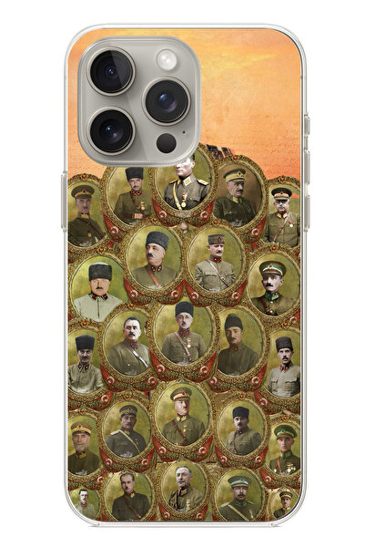 TechTree حافظة سيليكون متوافقة مع هاتف iPhone 15 PRO من أتاتورك وقادة الحرب ل...