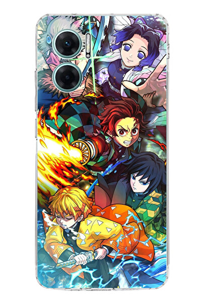 TechTree Redmi Note 11E Compatible Demon Slayer: Demon Slayers B Printed Sili...