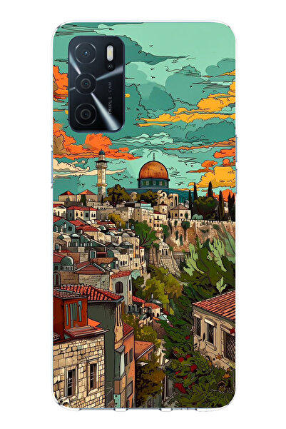 TechTree Oppo A16 Compatible Free Palestine and Dome of the Rock Printed Silicone Case
