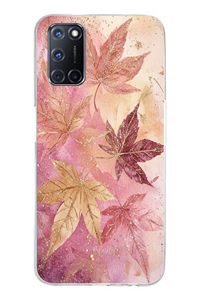 TechTree حافظة سيليكون متوافقة مع هاتف OPPO A52-A72-92 باللونين الوردي والبور...