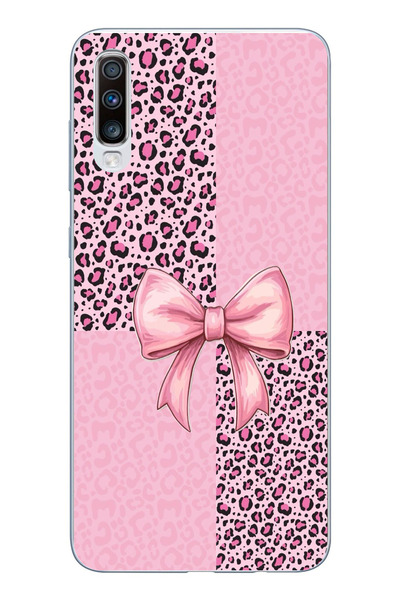 TechTree حافظة سيليكون متوافقة مع هاتف سامسونج جالاكسي A50-A30S بنمط الفهد ال...