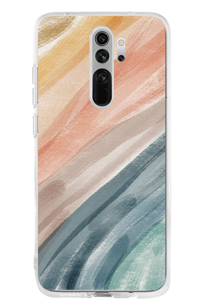 TechTree حافظة سيليكون متوافقة مع Redmi Note 8 Modern Color Palette مطبوع