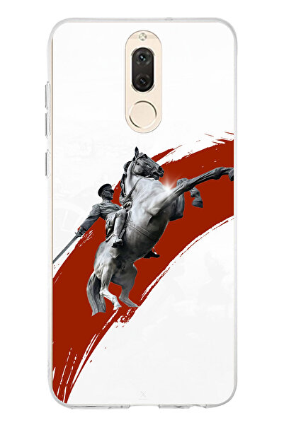 TechTree جراب سيليكون متوافق مع هاتف Huawei Mate 10 Lite بتصميم حصان منتفخ وت...