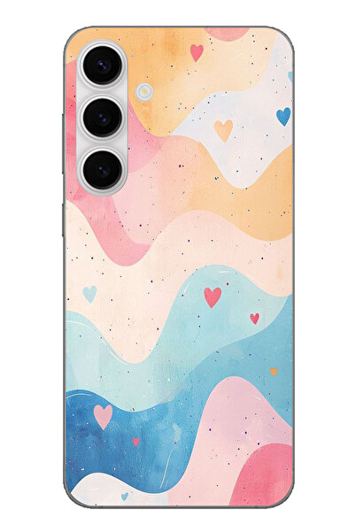 TechTree حافظة سيليكون متوافقة مع هاتف سامسونج جالاكسي S24 FE ذات ألوان باستي...