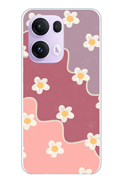 TechTree حافظة سيليكون متوافقة مع هاتف OPPO Reno 13 PRO بلون الورد المجفف وال...