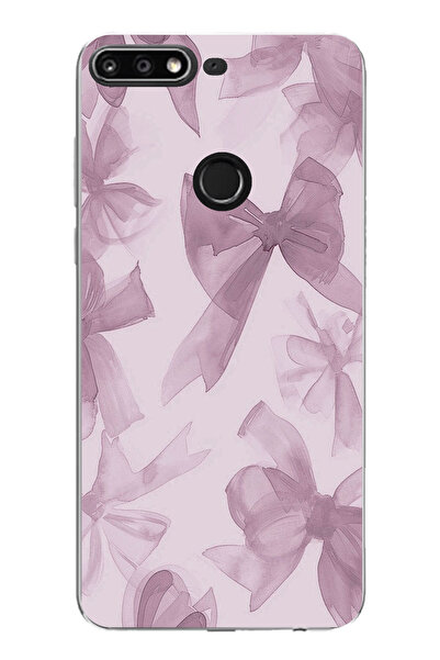 TechTree حافظة سيليكون لهاتف هواوي Y7 2018 - Honor 7C متوافقة مع فيونكة مطبوع...