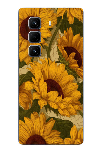 TechTree حافظة سيليكون متوافقة مع هاتف Infinix Hot 50 PRO PLUS+ باللون الأصفر...