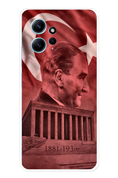 TechTree حافظة سيليكون متوافقة مع هاتف Redmi Note 12 4G تحمل صورة أتاتورك وان...