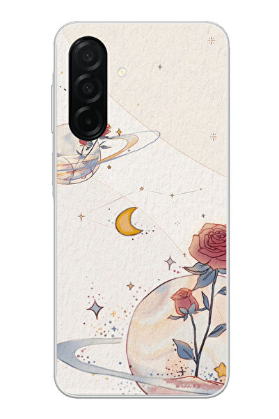 TechTree حافظة سيليكون متوافقة مع هاتف سامسونج جالاكسي A26، بتصميم كوكب ونجمة...