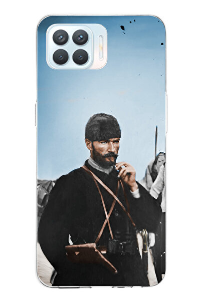 TechTree حافظة سيليكون متوافقة مع هاتف OPPO Reno 4 Lite من أتاتورك في المقدمة...