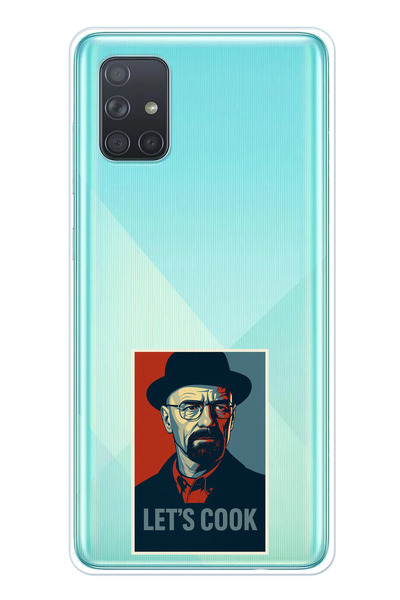 TechTree حافظة سيليكون متوافقة مع هاتف سامسونج جالاكسي A71 من Lets Cook مطبوع