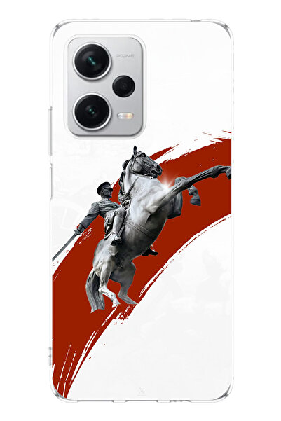 TechTree حافظة سيليكون متوافقة مع هاتف Redmi Note 12 PRO PLUS بتصميم حصان منت...