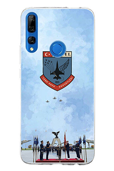 TechTree حافظة سيليكون متوافقة مع القوات الجوية التركية مطبوع لهاتف هواوي Y9 ...