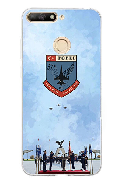 TechTree حافظة سيليكون متوافقة مع هاتف Huawei Y6 2018 - Honor 7A من القوات ال...