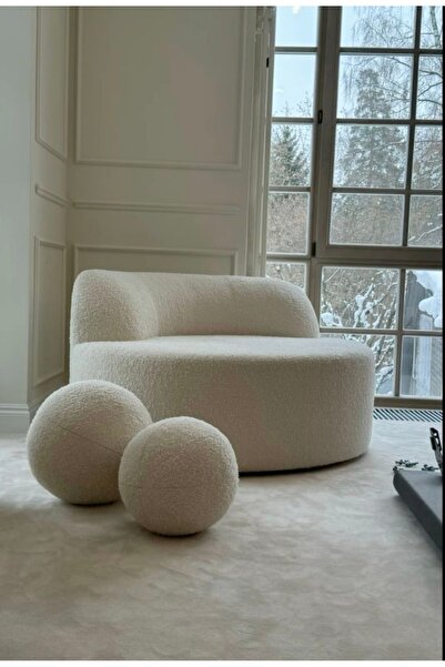 oiphome Pernă decorativă în formă de minge, ursuleț de pluș, BEJ, culoare exc...