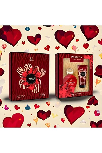 MONTAGE BRENDS Set cadou Passion Apă de parfum și cremă de corp + dozator parfum reincarcabil