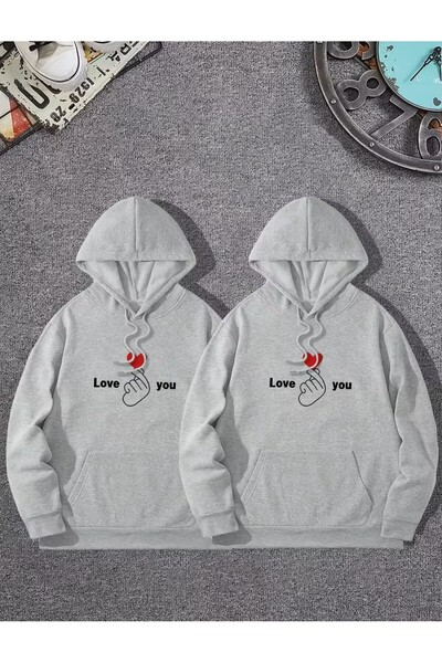 LELVANİ Combinații pentru îndrăgostiți, hanorac unisex cu glugă tricou