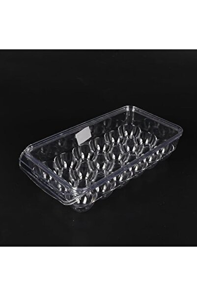 Generic Egg Organizer Tray with Transparent Acrylic Cover for 18 Eggs